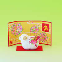 初春生肖羊造型香皂 十入組 新年沐浴小禮盒裝｜初春石鹸 未（ひつじ）10ケ