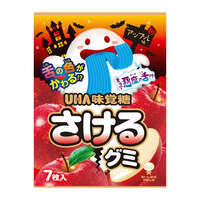 可撕條狀軟糖 萬聖節蘋果風味 7枚 UHA｜さけるグミ ハロウィンアップル