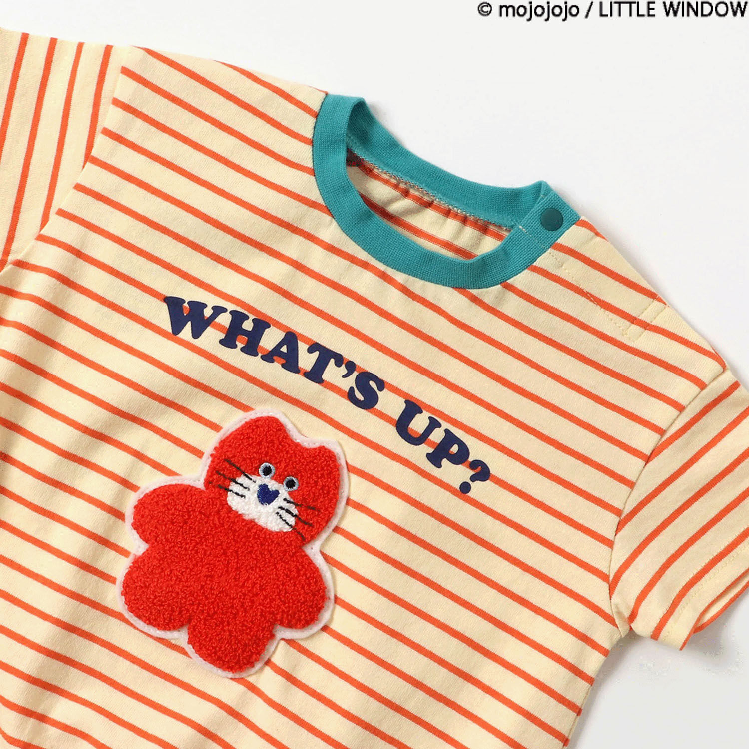 mojojojo 刺繡徽章連身包屁衣｜嬰兒衣物・日本直送