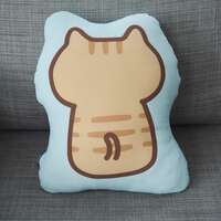 福福貓冰涼Q軟貓咪抱枕 40×31cm｜ふくふくにゃんこ ひんやりもっちりクッション