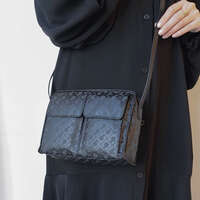 SOFTY 雙外袋肩背包 15×20cm【GHERARDINI】｜GHERARDINI SOFTY Wポケットショルダーバッグ