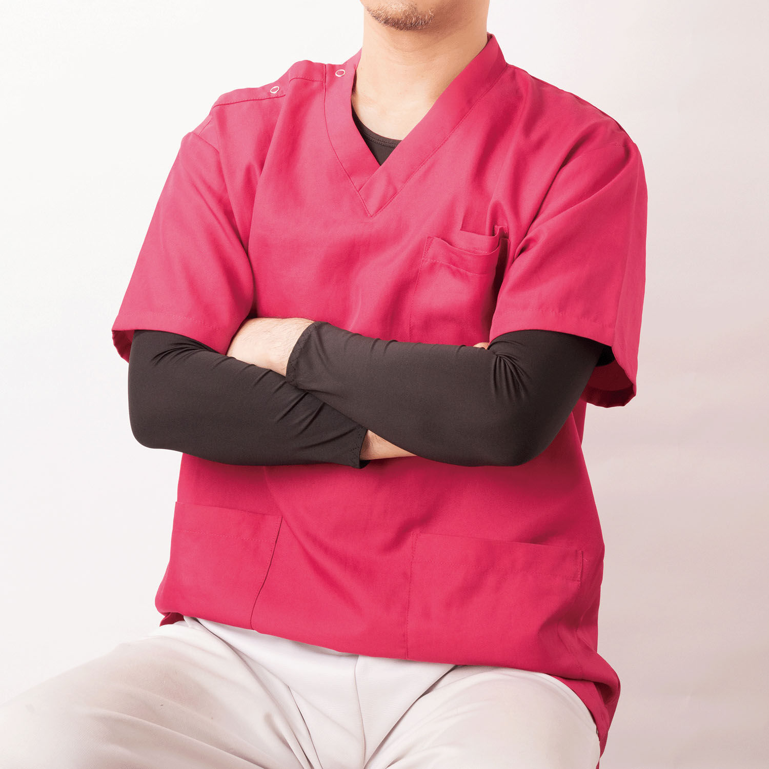 Dr.PRO 薄型交叉肩背帶 肩寬35～45cm 黑色／米色｜Dr．PRO簡単装着薄型姿勢ベルト（化粧箱仕様）