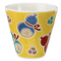 九谷燒豬口杯 六瓢葫蘆紋 小酒杯 小菜杯 直徑5.5cm｜【九谷焼】縁起ちょこ六瓢