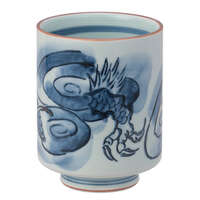 波佐見燒 龍紋特大湯杯 直徑8×高10cm 大容量茶杯 日本製｜龍絵特大湯呑