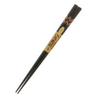八角削鐵木筷 矢絣雕紋 握感柔和 黑23.5cm／紅21.5cm｜八角矢絣り