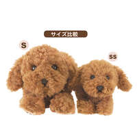 ひざわんこ 柴犬絨毛玩偶 SS 13×10×26cm 趴姿｜ひざわんこSS 柴犬／ベージュ