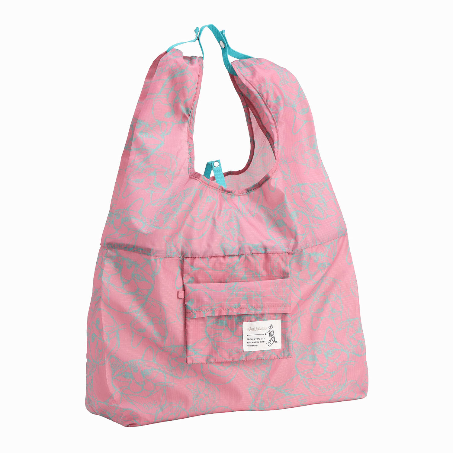 貓咪鐵絲藝術 市集購物袋 34×38cm【HAyU×ace】｜HAyU×ace マルシェバッグ