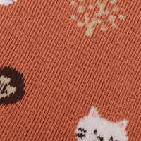 福福貓 林蔭毛圈中筒襪｜ふくふくにゃんこ こもれびパイルソックス