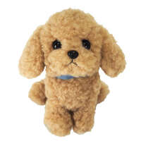 NEWパプス 貴賓狗幼犬玩偶 S 15×13×12cm 可站可坐 米色｜NEWパプス トイプードルS ベージュ