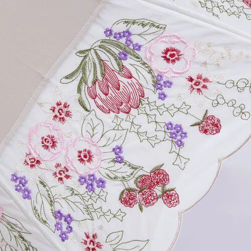 花卉刺繡 遮光100% 晴雨兼用 長傘 50cm