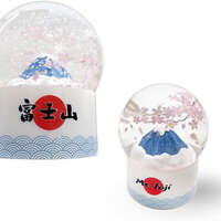 日本風情雪花水晶球 65mm 單顆｜スノードーム 65mm 日本モチーフ