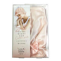 蠶絲100%亮澤睡帽 夜間護髮防毛躁 棉花糖粉 COGIT｜シルクシャイニーナイトキャップコットンピンク