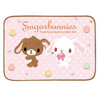 三麗鷗 Sugarbunnies 附鈕扣蓬鬆膝毯 70×100cm｜サンリオ ふわふわブランケット（ボタン付き） シュガーバニーズ
